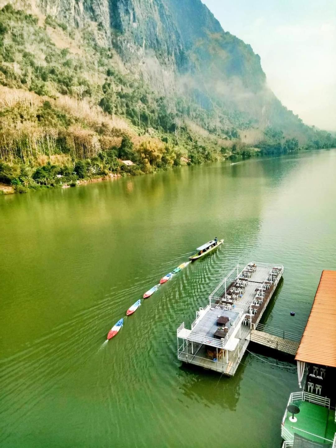 Cam U View Bungalow Hotel Nong Khiaw Luaran gambar