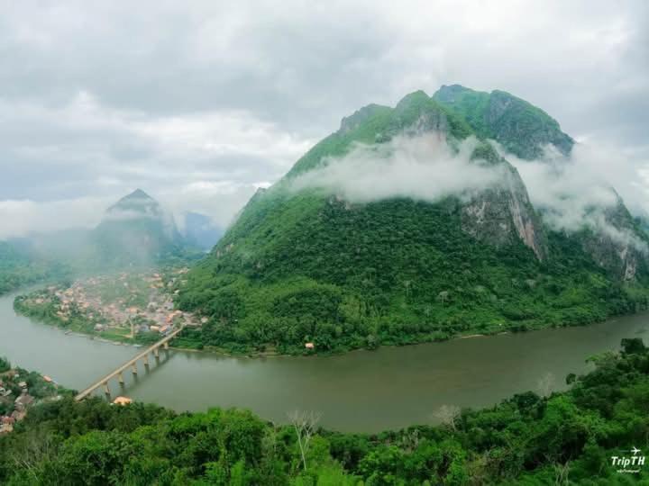 Cam U View Bungalow Hotel Nong Khiaw Luaran gambar